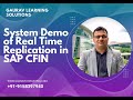 Session 3: System demo on GL document replication from source system to target
