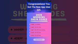 working Shein Coupon codes 2026 new code links in description #shein #sheinhaul #fashion #free