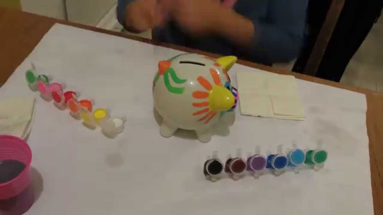 Painting piggy bank YouTube