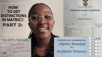 MY TOP 10 TIPS for achieving DISTINCTIONS in Matric : PART 2 📚💯