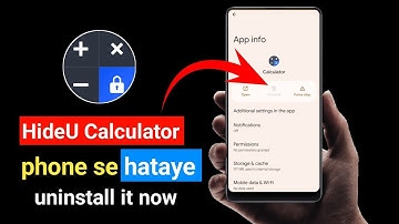 Calculator Hide app delete kaise kare || Uninstall Hide U calculator phone se Remove Kaise kare