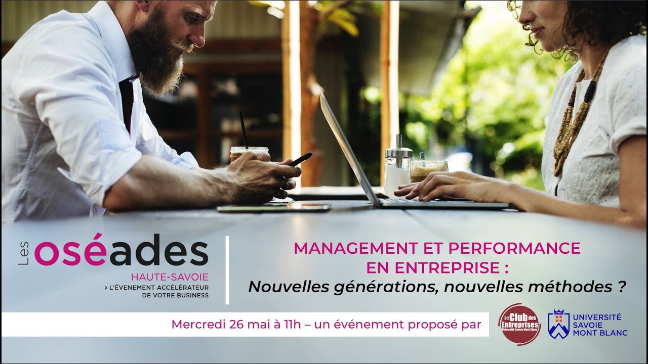 Masterclass "Management et performance en entreprise nouvelles générations nouvelles méthodes"