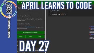 Day 27 | April Learns to Code | 100 Days of Coding Challenge