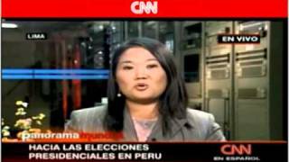 Keiko Fujimori Miente  en Entrevista a CNN en Español.