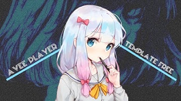 AVEE PLAYER TEMPLATE FREE ANIME BLUE GIF|VER. 1.2.98