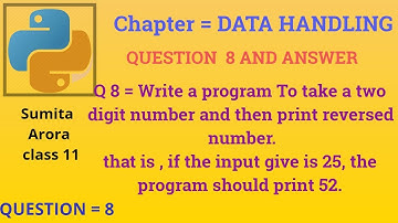 Write a program to take a two digit number and then print the reversed number .