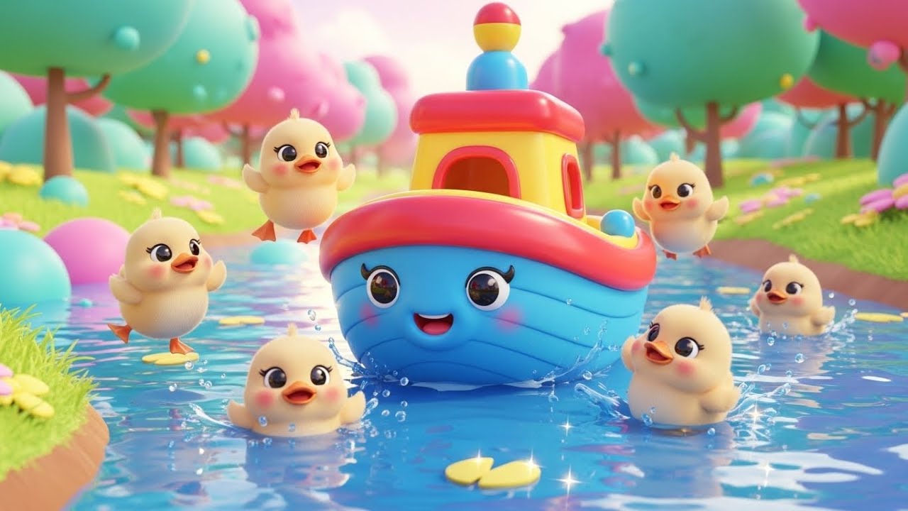 Gentle River Journey! Toy Boat Goes on a Duck-Filled Trip 🚤🦆 | Kids Adventure Song