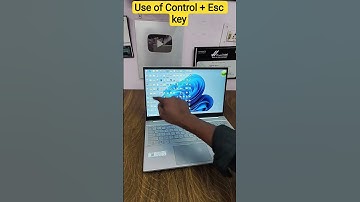 Laptop Me Control Key + Esc key ka use || #computer  #computercomponents #shortsfeed