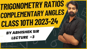 Trigonometry ratios of complementary angles 03 | class 10th maths | basic concept |2023-2024