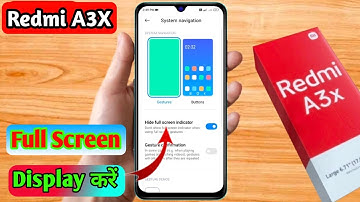 how to full screen display in redmi a3x | redmi a3x full screen display setting