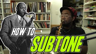 How To SUBTONE on Saxophone (and Clarinet, etc.) screenshot 4