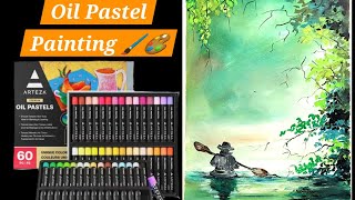 Easy Oil Pastel Scenary