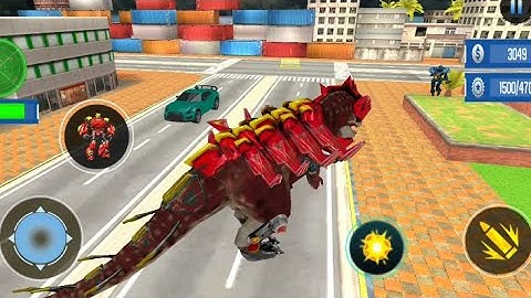 Best Dino Games -Dino Robot Transforming Game Android Gameplay