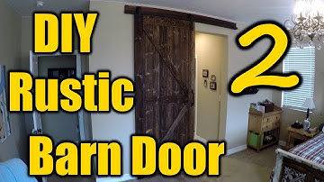 How To Build A Rustic Barn Door 2 | THE HANDYMAN |