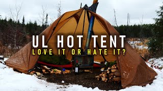 Solo Hot Tent in Snow & Freezing Rain  Seek Outside Cimmaron vs. Snowtrekker Crew