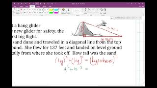CPM Math 1 Section 5.2.2 #5-71 (Pythagorean Theorem)