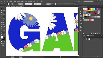 How to Draw Inside an Object/Text in Adobe Illustrator