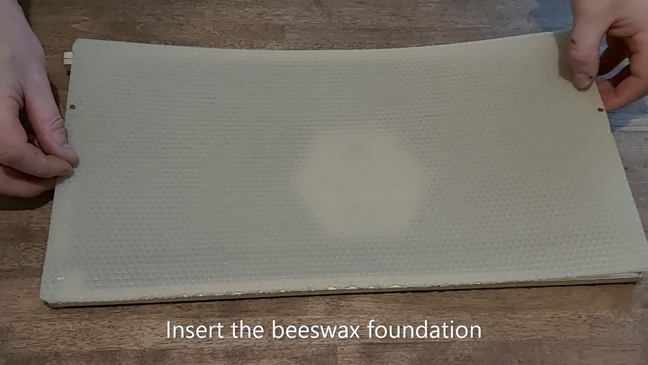 Fastest and easiest way to install the wax foundation to the langstroth