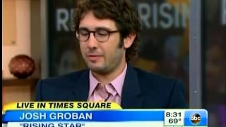 Josh Groban on GMA on 6-12-2014
