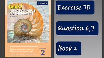 Exercise 7D (Inverse Proportion) Question 6, 7 Think New Syllabus Mathematics 8Th Edition Book 2