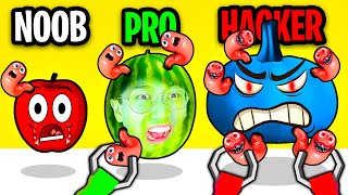 NOOB vs PRO vs HACKER In WORM OUT!? (ALL LEVELS!)