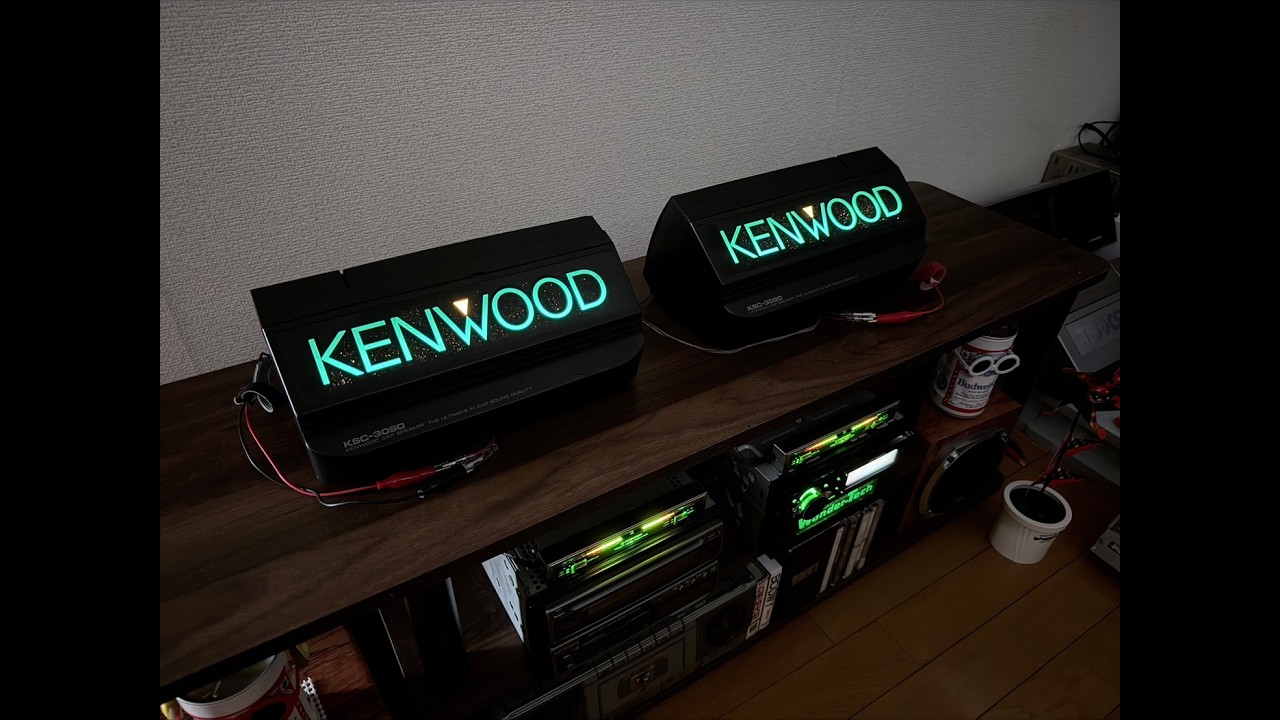 KENWOOD KSC-3090 光るスピーカー イルミ KENWOOD KSC-3090 据え置き型 光るボックススピーカー LED イルミ 箱型