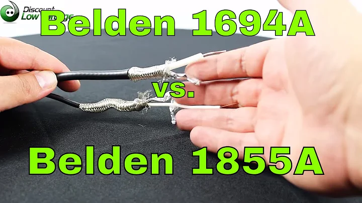 Belden 1694a vs Belden 1855a Broadcasting Coaxial Cable Comparison