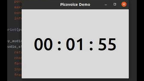Alarm Clock Demo Using Python with Porcupine and Rhino