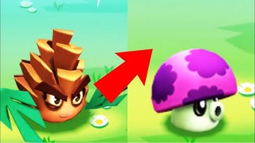 Pine Needler and Puff-Shroom - Plants VS Zombies 3 Gameplay