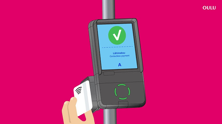 Näin maksat bussimatkan lähimaksulla