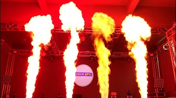DMX Flame Machine On The Show | Flame FX Machine