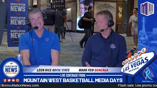 Boise State coach Leon Rice and Gonzaga coach Mark Few sit down for a joint interview with BNN