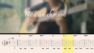 Nấu ăn cho em (Đen Vâu ft. PiaLinh) - Guitar Solo Full TAB