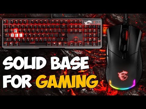 A Solid Base For Gaming! MSI Vigor GK60 Keyboard & Clutch GM50 Mouse