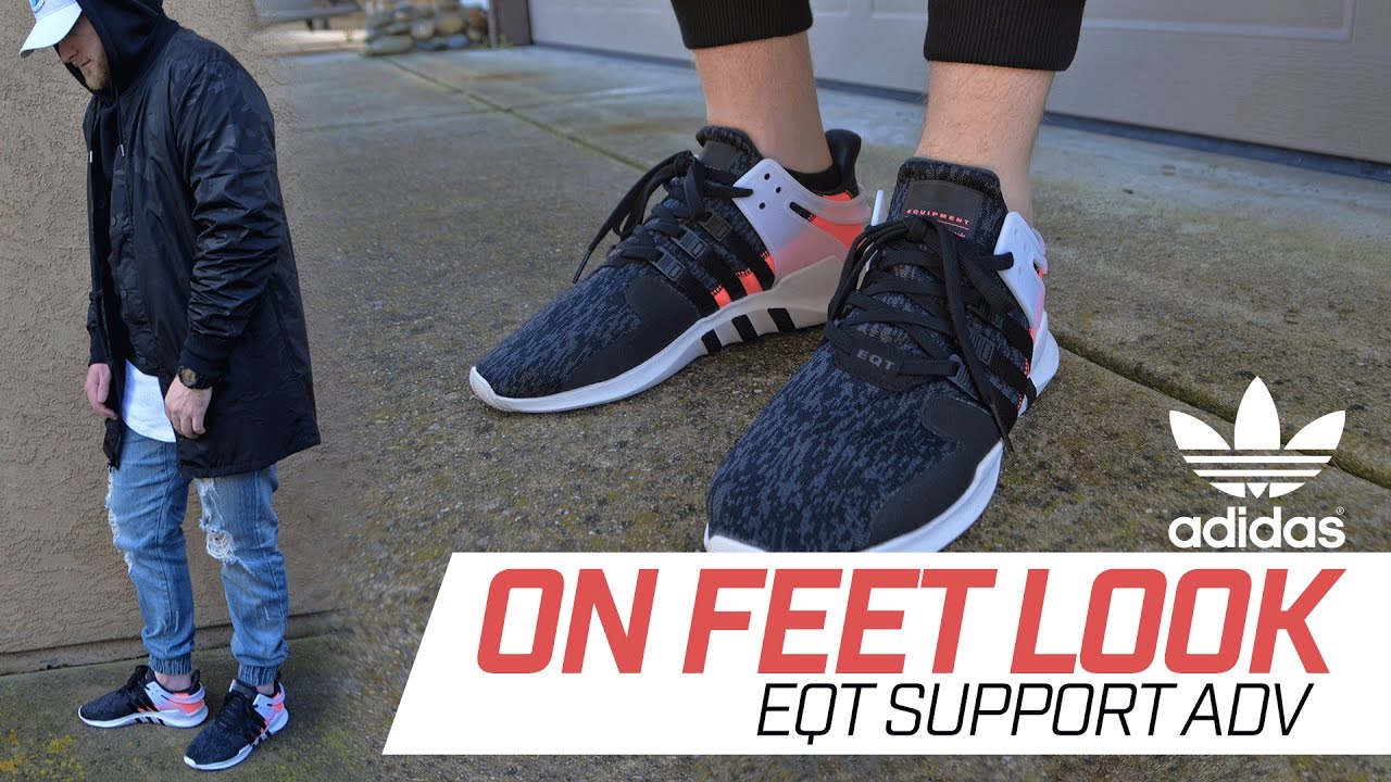 adidas eqt support on feet