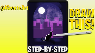 Dreamy Silhouette | Procreate Digital art | Step by Step Tutorial