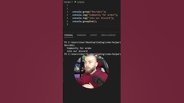 شرح console.group() في جافا سكريبت