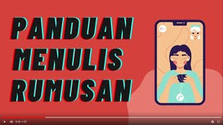 PANDUAN MENULIS RUMUSAN PT3