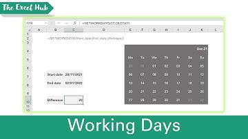 Calculate The Difference In Working Days Between Two Dates In Excel Using NETWORKDAYS