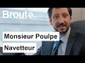 Il fait parisangers tous les jours pour travailler avec monsieur poulpe  broute  canal