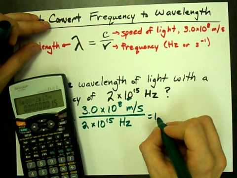 How to Convert Frequency to Wavelength