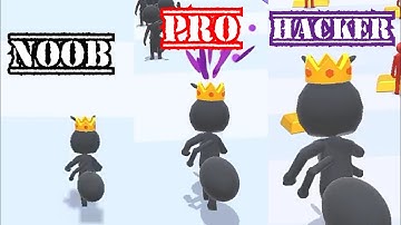 Noob Vs Pro Vs Hacker Tiny Run Game Walkthrough