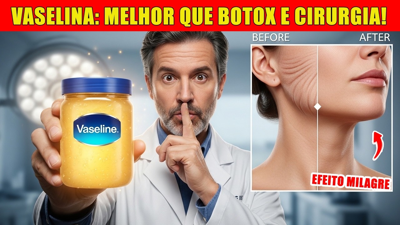 VASELINA NO ROSTO: ADEUS RUGAS! 4 Misturas Potentes que Transformam sua Pele