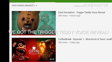 My reaction to Dark Deception Trigger Teddies voice reveal