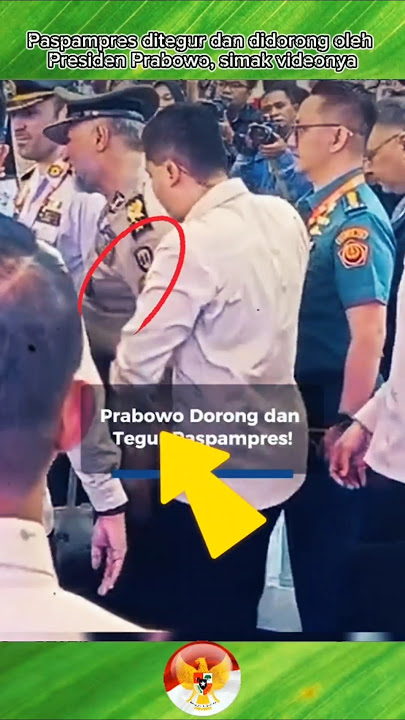Paspampres ditegur dan didorong oleh Presiden Prabowo, simak videonya #short #prabowo #paspampres
