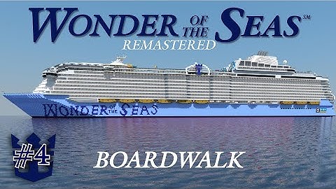 How to build Wonder of the Seas in Minecraft! [REMASTERED] | Part 4- The Boardwalk