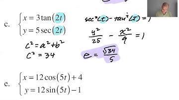 Parametric Practice Problems pg 199
