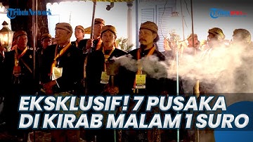EKSKLUSIF! PENAMPAKAN 7 Pusaka Keraton Solo yang Dikirab di Malam 1 Suro, Cambuk hingga Tombak