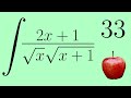 Integral of (2x+1)/sqrt(x)sqrt(x+1)