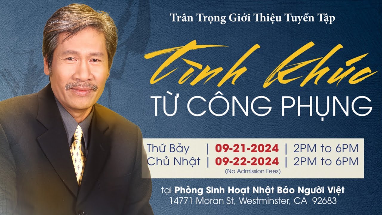 Giới thiệu chương trình ra mắt tuyển tập Từ Công Phụng - YouTube